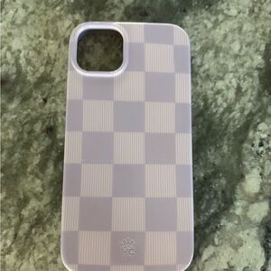 Velvet Caviar Checkered Phone Case - purple